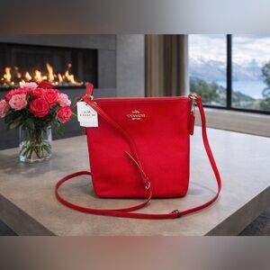 Coach Kitt Crossgrain Leather Crossbody with Gold Hardware